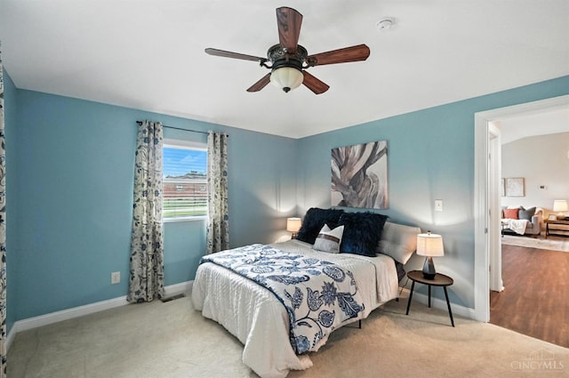 8135 Faller Rd, Hamilton Twp, OH 45039 - bedroom featuring carpet and ceiling fan