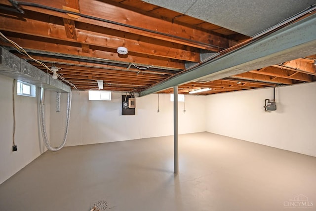 64 Craig Dr, Hamilton, OH 45013 - basement with gas meter and electric panel
