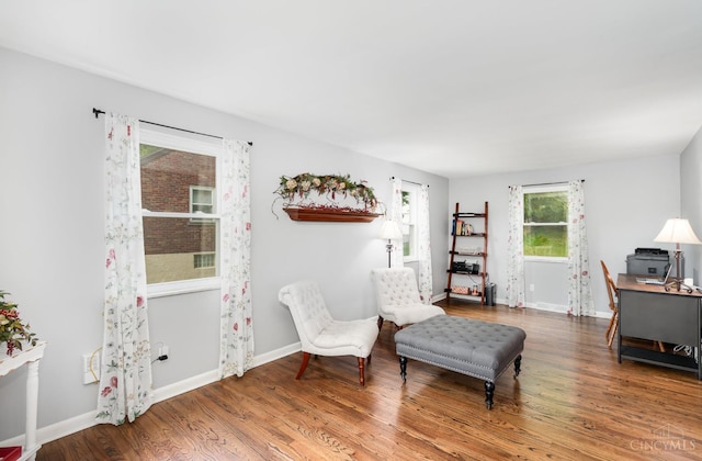 3340 Algus Ln, Green Twp, OH 45248 - living area with wood finished floors and baseboards