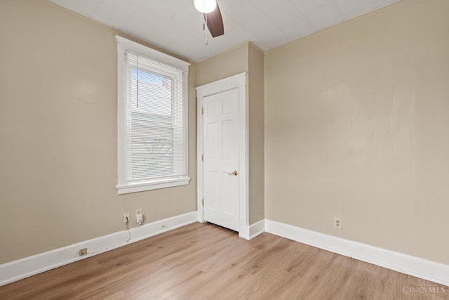 5824 Saranac Ave, Cincinnati, OH 45224 - empty room featuring light wood-type flooring and a ceiling fan