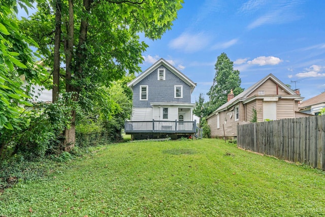 5824 Saranac Ave, Cincinnati, OH 45224 - rear view of property featuring a deck