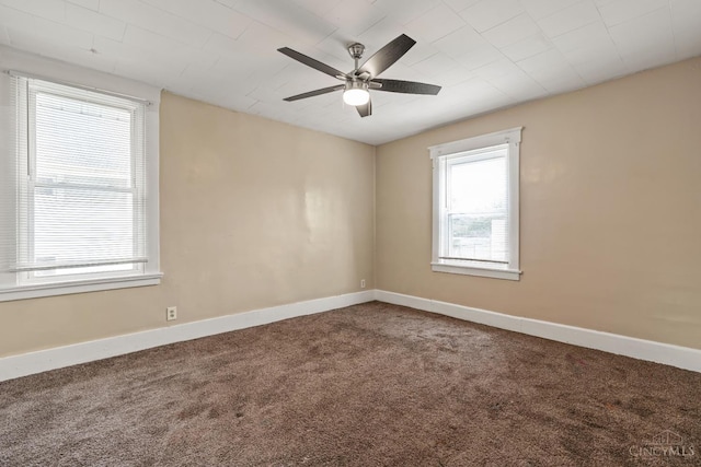 5824 Saranac Ave, Cincinnati, OH 45224 - spare room featuring carpet and ceiling fan