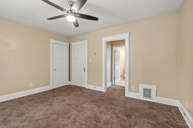 5824 Saranac Ave, Cincinnati, OH 45224 - unfurnished bedroom with carpet floors and a ceiling fan