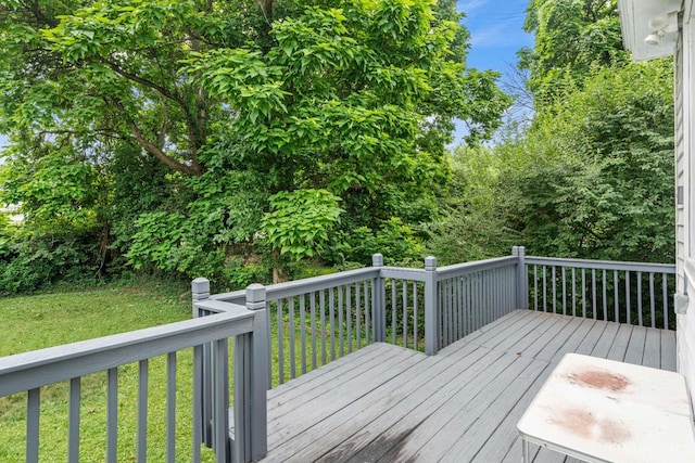 5824 Saranac Ave, Cincinnati, OH 45224 - wooden terrace featuring a lawn