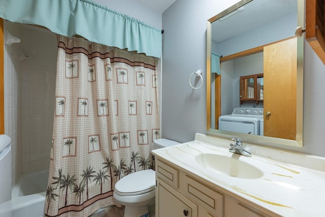 27 N Breiel, Middletown, OH 45042 - full bathroom with washer / dryer, vanity, and shower / bath combo
