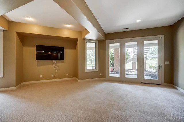 4994 Maxwell Dr, Mason, OH 45040 - unfurnished living room featuring light carpet