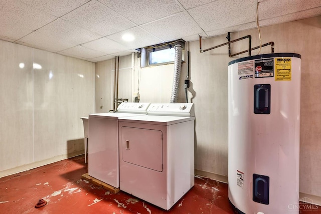 5868 Greenlawn Rd, Fairfield Twp, OH 45011 - washroom with water heater and independent washer and dryer