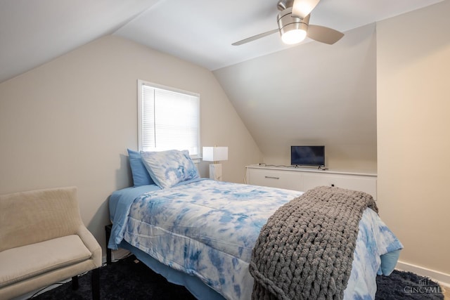 1744 Northampton Dr, Cincinnati, OH 45237 - bedroom with carpet floors, vaulted ceiling, and ceiling fan