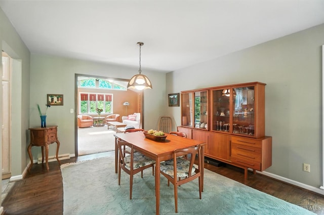 1092 Fox Run Rd, Miami Twp, OH 45150 - dining room featuring dark wood-style floors and baseboards