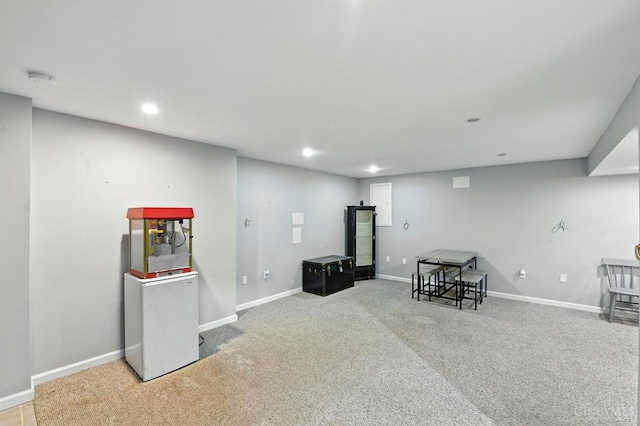 8538 Sunmont Dr, Anderson Twp, OH 45255 - finished basement with carpet floors and recessed lighting