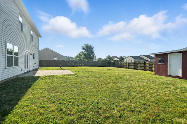 8939 Perry Ave, Franklin, OH 45005 - fenced backyard featuring a patio area