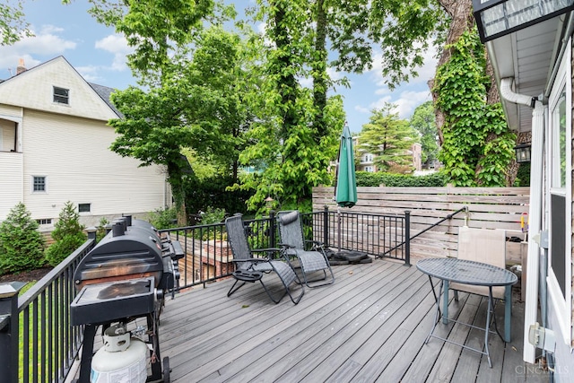 1117 Cypress St, Cincinnati, OH 45206 - wooden deck featuring area for grilling