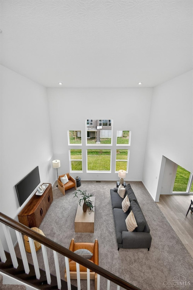 5322 Observer Ct, Turtle Creek Twp, OH 45036 - living room featuring recessed lighting and wood finished floors