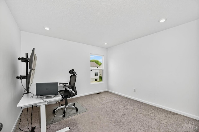 5322 Observer Ct, Turtle Creek Twp, OH 45036 - office area featuring carpet floors and recessed lighting