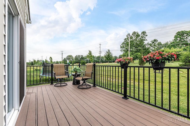 9302 W Meadow Dr, West Chester, OH 45069 - wooden deck with a lawn