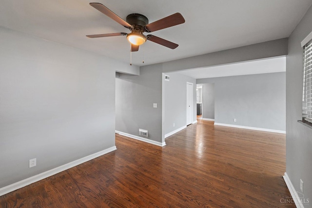 5611 Glengate Ln, Cincinnati, OH 45212 - spare room featuring ceiling fan and wood finished floors