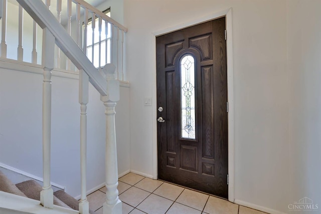 115 Treeline Ct, Harrison, OH 45030 - foyer entrance featuring stairs and light tile patterned floors