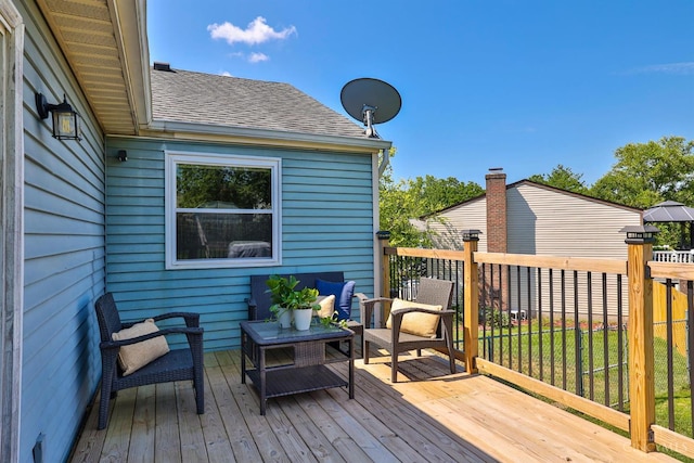 115 Treeline Ct, Harrison, OH 45030 - deck featuring an outdoor living space
