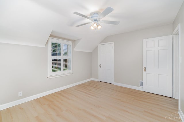 1427 Beaverton Ave, Cincinnati, OH 45237 - additional living space featuring wood finished floors, a ceiling fan, and vaulted ceiling