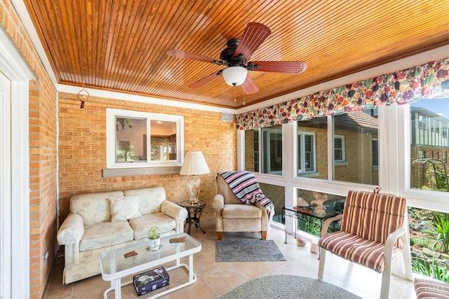 1107 Covedale Ave, Cincinnati, OH 45238 - sunroom featuring a ceiling fan