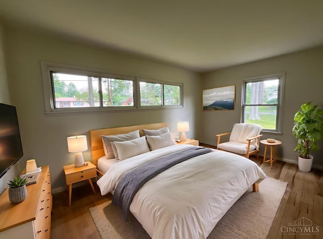 2035 Miles Rd, Cincinnati, OH 45231 - bedroom featuring multiple windows and wood finished floors