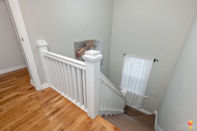 2711 Price Ave, Cincinnati, OH 45204 - stairway with wood finished floors and baseboards