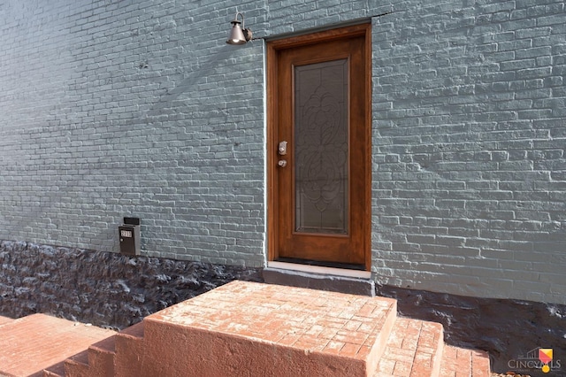 2711 Price Ave, Cincinnati, OH 45204 - property entrance featuring brick siding