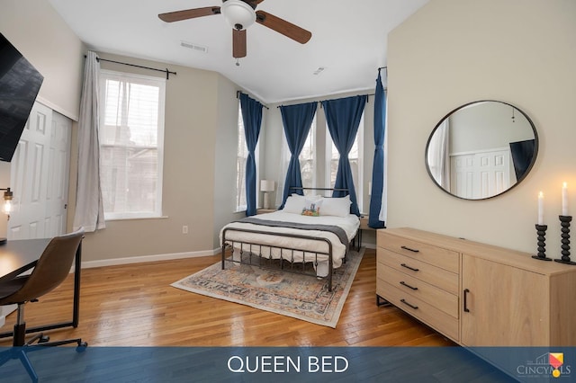 2711 Price Ave, Cincinnati, OH 45204 - bedroom with wood finished floors and a ceiling fan