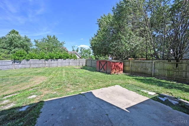 1055 Valley Wood Dr, Union Twp, OH 45103 - fenced backyard with a patio area and a shed
