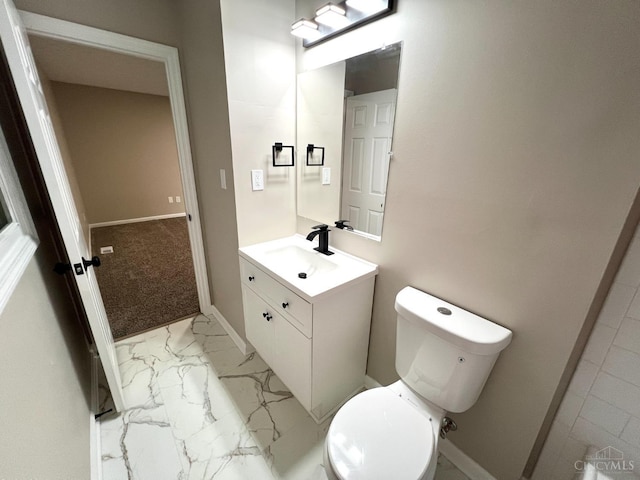 176 Lakeview Dr, Monroe, OH 45044 - bathroom featuring vanity and marble look tile flooring