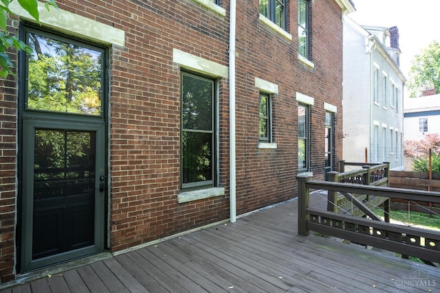 2153 Sinton Ave, Cincinnati, OH 45206 - view of wooden deck