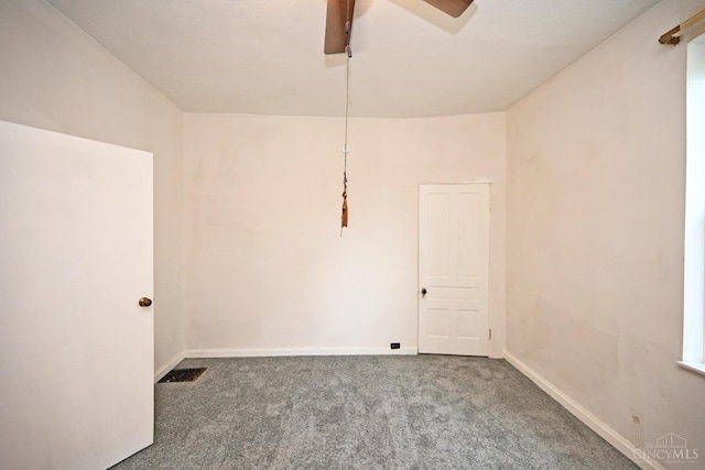1319 Jefferson Ave, Reading, OH 45215 - carpeted empty room featuring a ceiling fan and baseboards