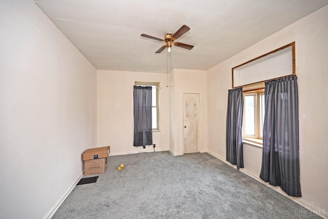 1319 Jefferson Ave, Reading, OH 45215 - carpeted empty room featuring a ceiling fan and baseboards