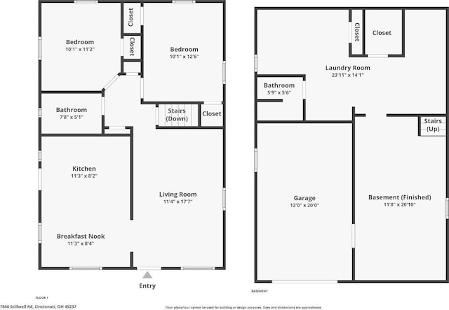 7866 Stillwell Rd, Cincinnati, OH 45237 - view of floor plan / room layout