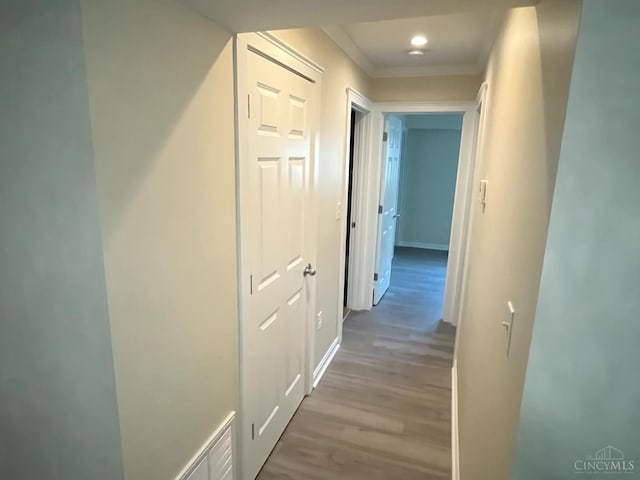 1605 W Augusta Blvd Unit 180, Fairfield, OH 45014 - corridor with ornamental molding and wood finished floors