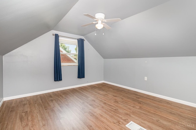 1127 Anderson Fry, Delhi Twp, OH 45238 - bonus room with ceiling fan, vaulted ceiling, and wood finished floors