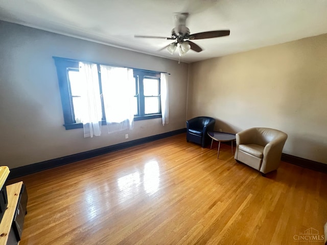 2464 Fairview Ave, Cincinnati, OH 45219 - unfurnished room featuring wood finished floors and ceiling fan