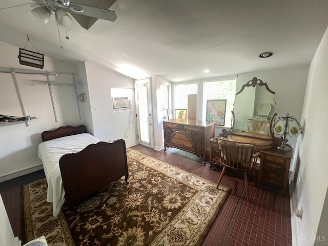 2464 Fairview Ave, Cincinnati, OH 45219 - bedroom with vaulted ceiling and recessed lighting