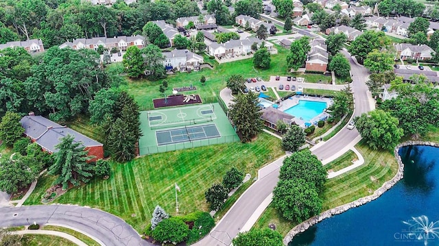 10854 Ponds Ln Unit 8, Sycamore Twp, OH 45242 - aerial view of property and surrounding area featuring a nearby body of water and nearby suburban area