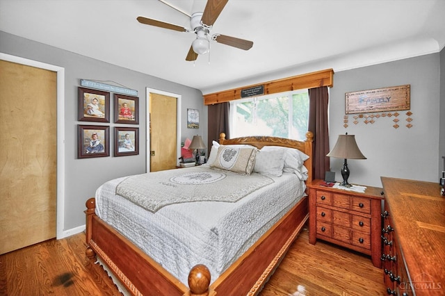 5744 Melody Ln, Milford, OH 45150 - bedroom featuring wood finished floors and ceiling fan
