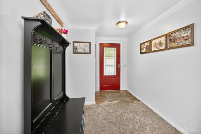 5744 Melody Ln, Milford, OH 45150 - mudroom featuring carpet floors and baseboards