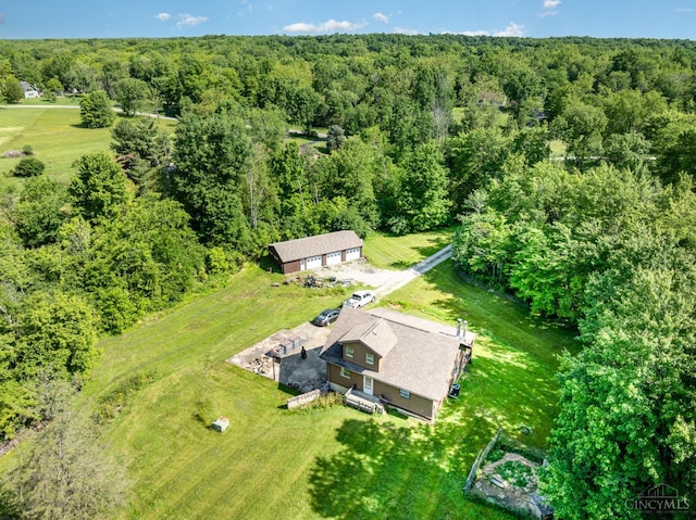 11818 Cloverlick Rd, Bethel, OH 45106 - aerial view of property and surrounding area with a heavily wooded area