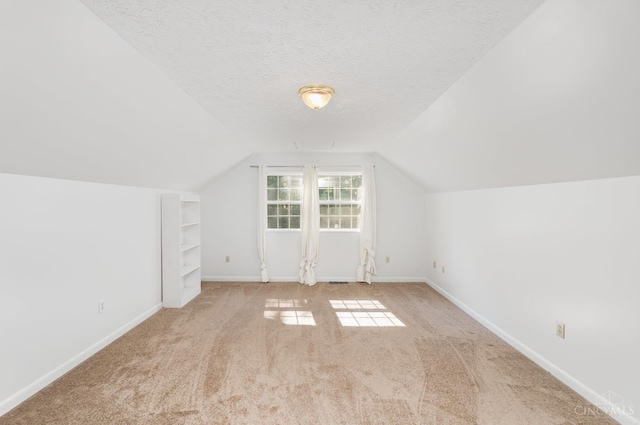 11818 Cloverlick Rd, Bethel, OH 45106 - additional living space with carpet floors, lofted ceiling, and a textured ceiling