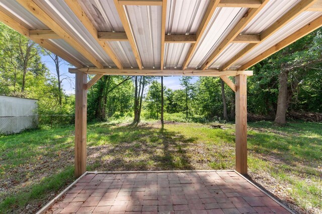 340 N E St, Bethel, OH 45106 - view of patio / terrace with view of scattered trees