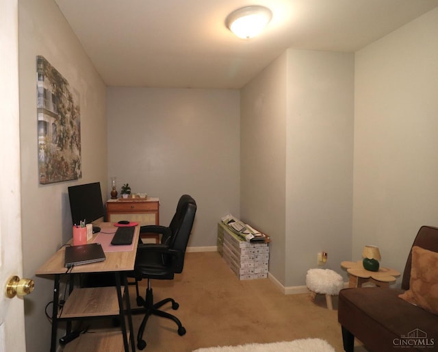416 N Broadway St, Blanchester, OH 45107 - home office featuring carpet flooring and baseboards