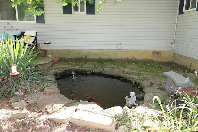 416 N Broadway St, Blanchester, OH 45107 - view of yard featuring a small pond
