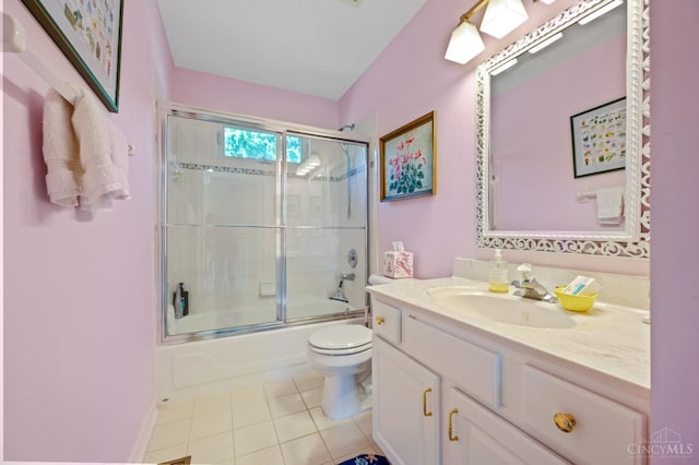 6911 Cozaddale Rd, Goshen, OH 45122 - bathroom featuring tile patterned floors, vanity, and shower / bath combination with glass door