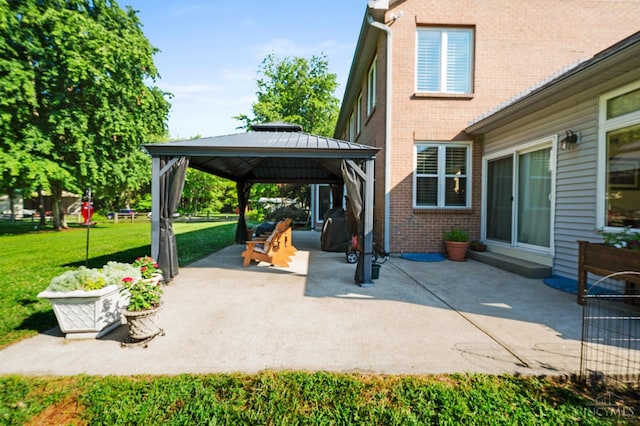 6911 Cozaddale Rd, Goshen, OH 45122 - view of patio / terrace featuring a gazebo