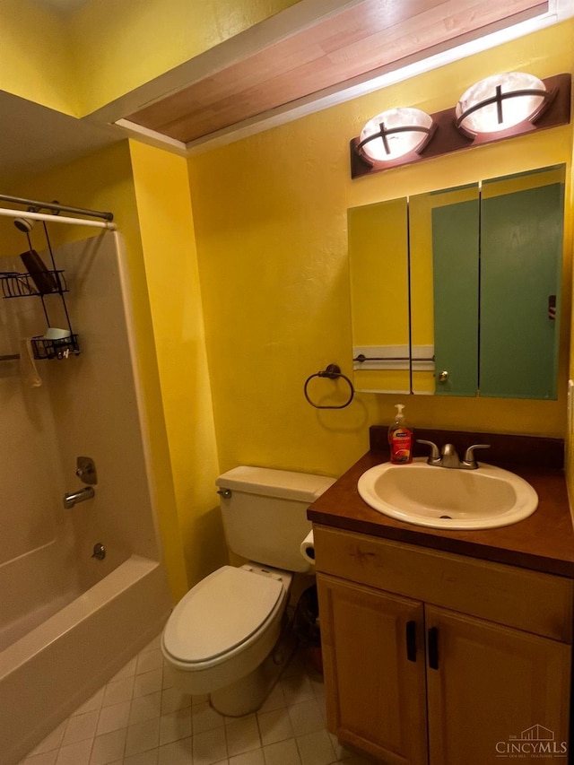 5674 Windsong Ln, Milford, OH 45150 - full bathroom with vanity, shower / bath combination, and tile patterned flooring