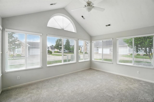 1300 Muirfield, Miami Twp, OH 45150 - unfurnished sunroom featuring healthy amount of natural light, carpet floors, and high vaulted ceiling
